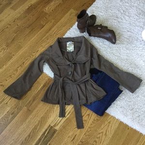 Anthropologie Cotton Belted Jacket  - Nick and Mo